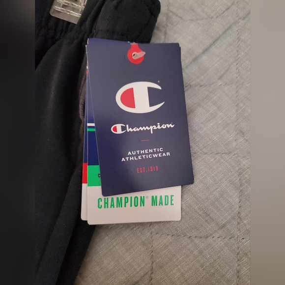 Navy Blue Men's Champion Cargo Sweatpants - Picture 2 of 8